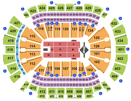 Toyota Center J. Cole Seating Chart